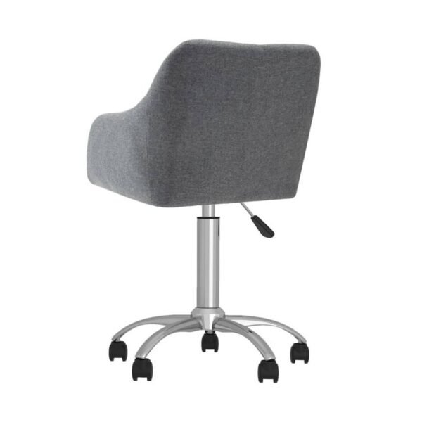 Καρέκλα γραφείου υφασμάτινη Nextdeco Jasper γκρι Υ88-78x54x54 εκ - Image 4