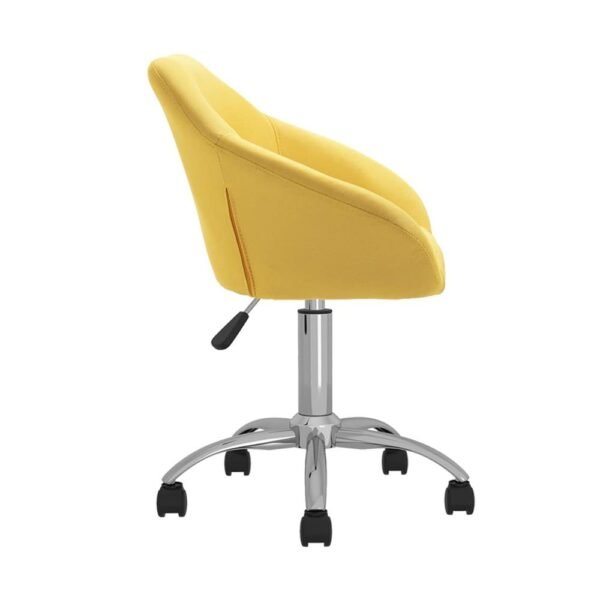 Καρέκλα γραφείου υφασμάτινη Nextdeco Jasper κίτρινη Υ88-78x54x54 εκ - Image 2