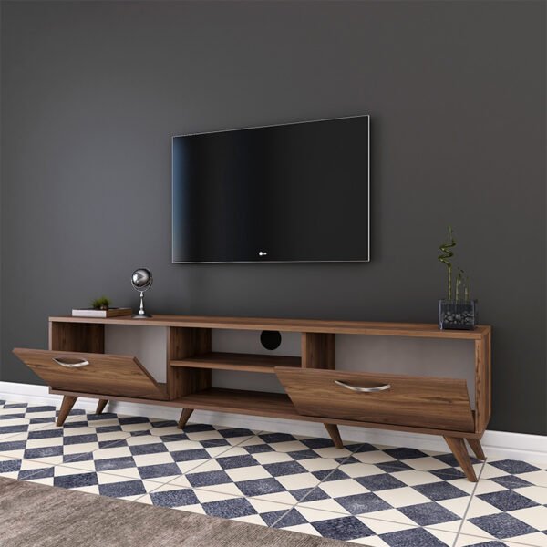 Έπιπλο τηλεόρασης Sabian pakoworld καρυδί 180x35x48,5εκ - Image 2