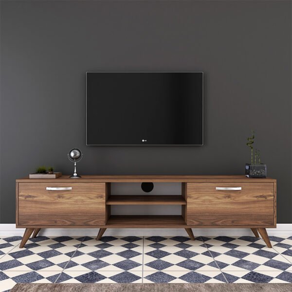 Έπιπλο τηλεόρασης Sabian pakoworld καρυδί 180x35x48,5εκ - Image 3