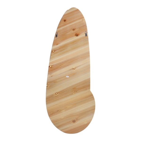 Καθρέπτης οβάλ Marly pakoworld mdf σε φυσική απόχρωση 50.5x4x127εκ - Image 3