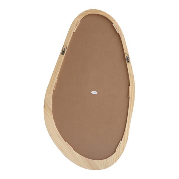 Καθρέπτης οβάλ Baloa pakoworld mdf σε φυσική απόχρωση 44x4x80εκ - Image 3