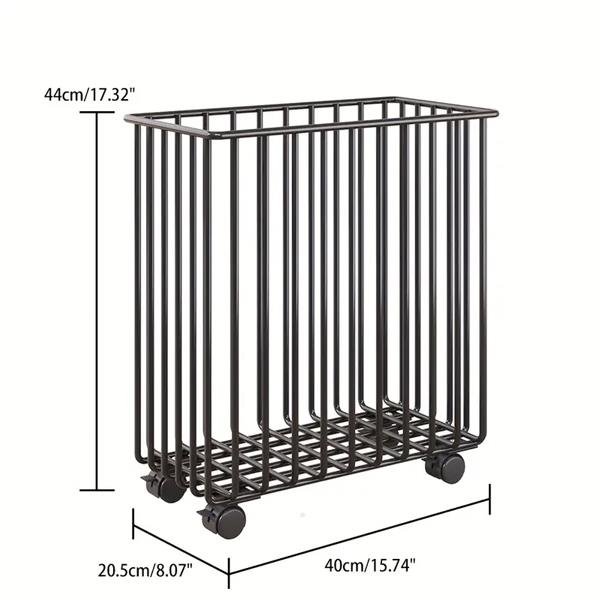 Καλάθι αποθήκευσης μαύρο Υ44x40x20,5εκ.
