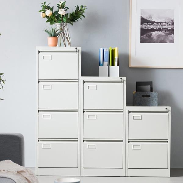 Συρταριέρα φακέλων Nextdeco γκρι 2 συρτάρια Υ73,1x46x62εκ. - Image 3