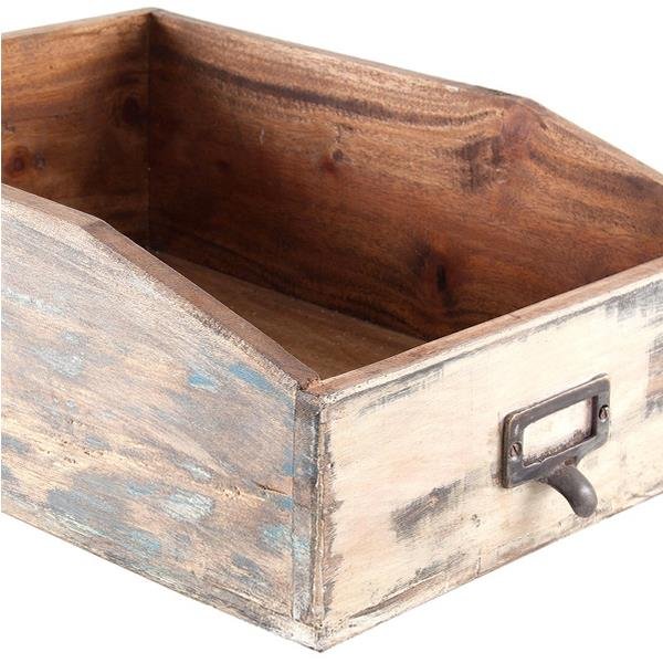Κουτί Α4 Nextdeco Tribeca ανακυκλωμένο ξύλο teak Y12x33x24εκ.
