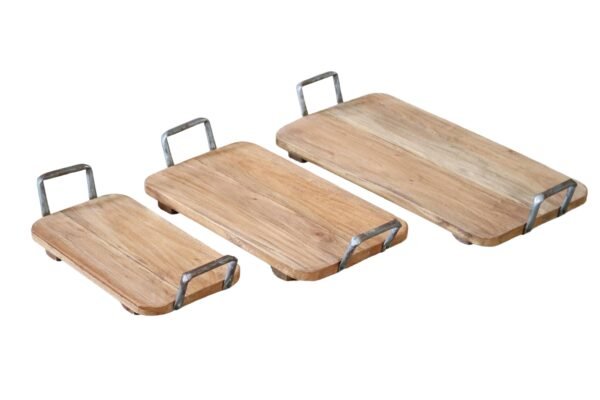 Δίσκοι ξύλινοι σετ 3 ΤΜΧ Nextdeco M55xΠ31εκ/ M44xΠ26εκ/ M35xΠ20εκ