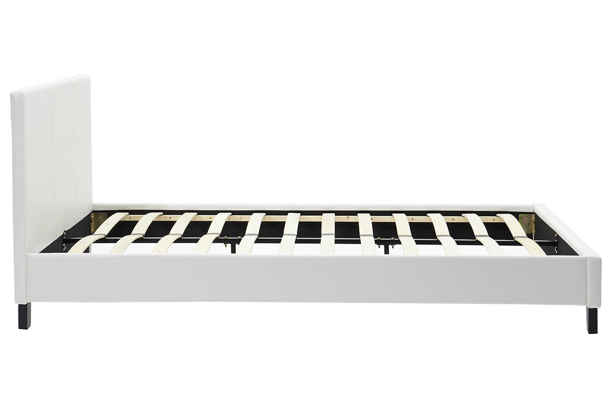 Κρεβάτι Nevil House Genius 150x200 PU χρώμα λευκό ματ - Image 5