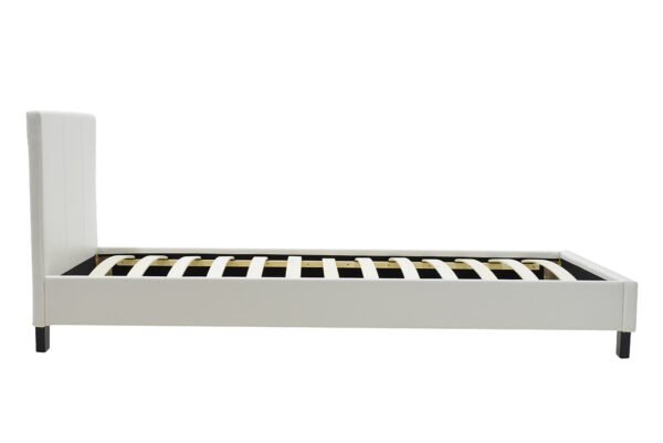 Κρεβάτι Nevil House Genius 100x200 PU χρώμα λευκό ματ - Image 3