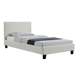 Κρεβάτι Nevil House Genius 100x200 PU χρώμα λευκό ματ