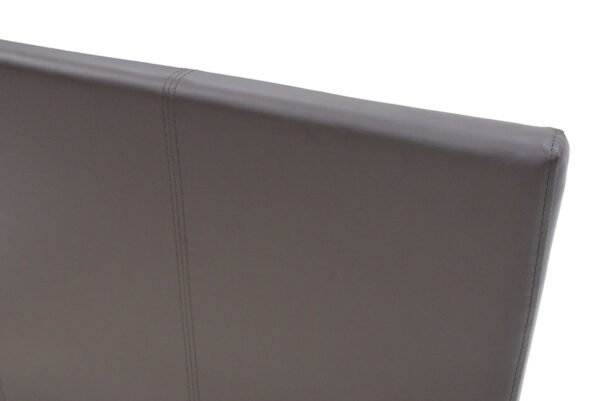 Κρεβάτι Nevil House Genius μονό 100x200 PU σκούρο καφέ ματ - Image 5
