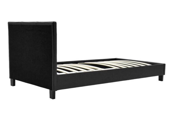 Κρεβάτι Nevil House Genius 100x200 PU χρώμα μαύρο ματ - Image 4