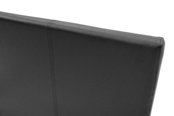 Κρεβάτι Nevil House Genius 100x200 PU χρώμα μαύρο ματ - Image 5