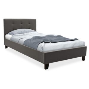 Κρεβάτι Mago House Genius  ύφασμα ανθρακί 100x200εκ