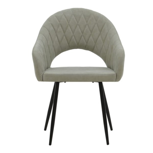 Πολυθρόνα Macie House Genius ύφασμα antique γκρι-μαύρο 58x50x85εκ - Image 4