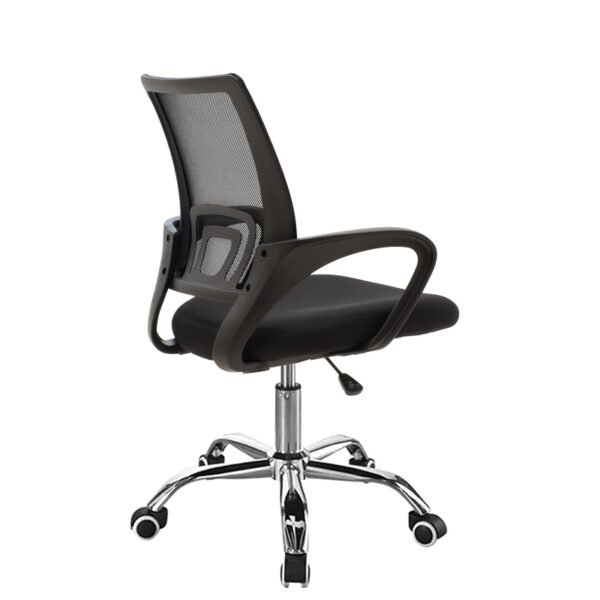 Καρέκλα γραφείου Berto II House Genius recline με ύφασμα mesh σε μαύρη απόχρωση 60x48x85-95εκ - Image 2