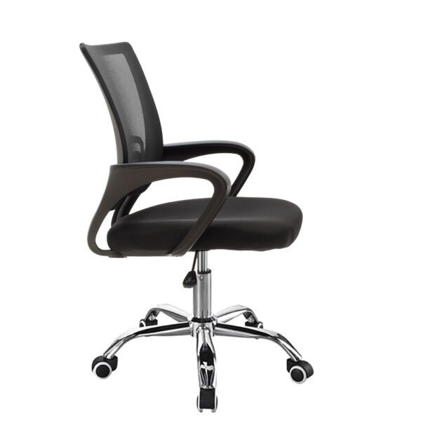 Καρέκλα γραφείου Berto II House Genius recline με ύφασμα mesh σε μαύρη απόχρωση 60x48x85-95εκ - Image 3
