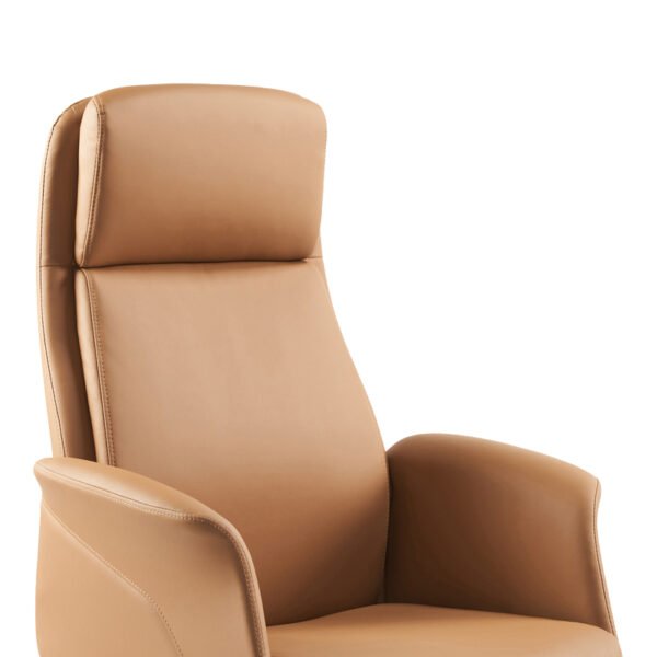 Καρέκλα γραφείου διευθυντή Derjio House Genius καφέ pu 68x66x115εκ - Image 2