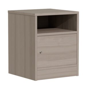 Κομοδίνο Foly House Genius με ένα ντουλάπι γκρι oak 40x40x50εκ