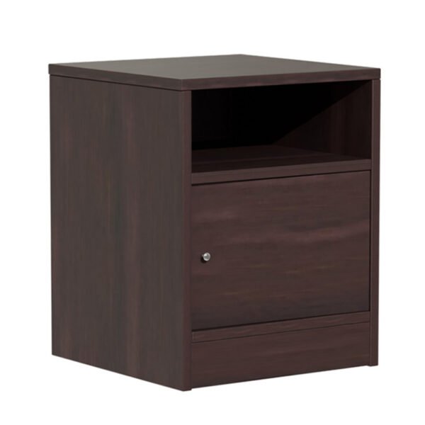 Κομοδίνο Foly House Genius με ένα ντουλάπι καρυδί 40x40x50εκ