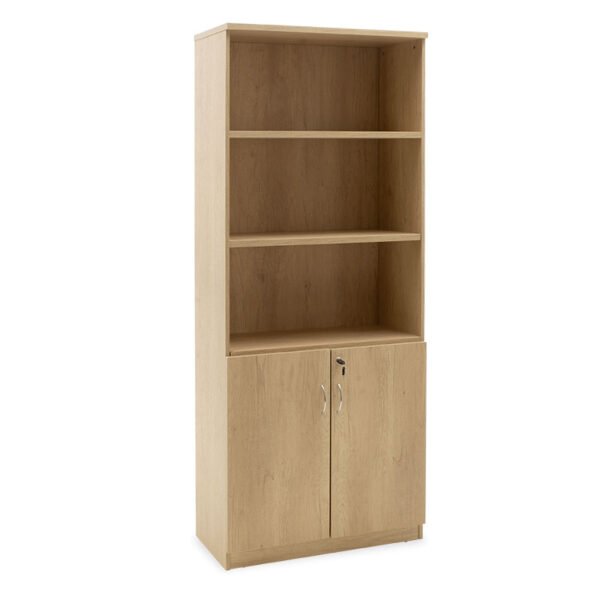 Βιβλιοθήκη γραφείου επαγγελματική Amazon House Genius χρώμα sonoma 80x40x200εκ
