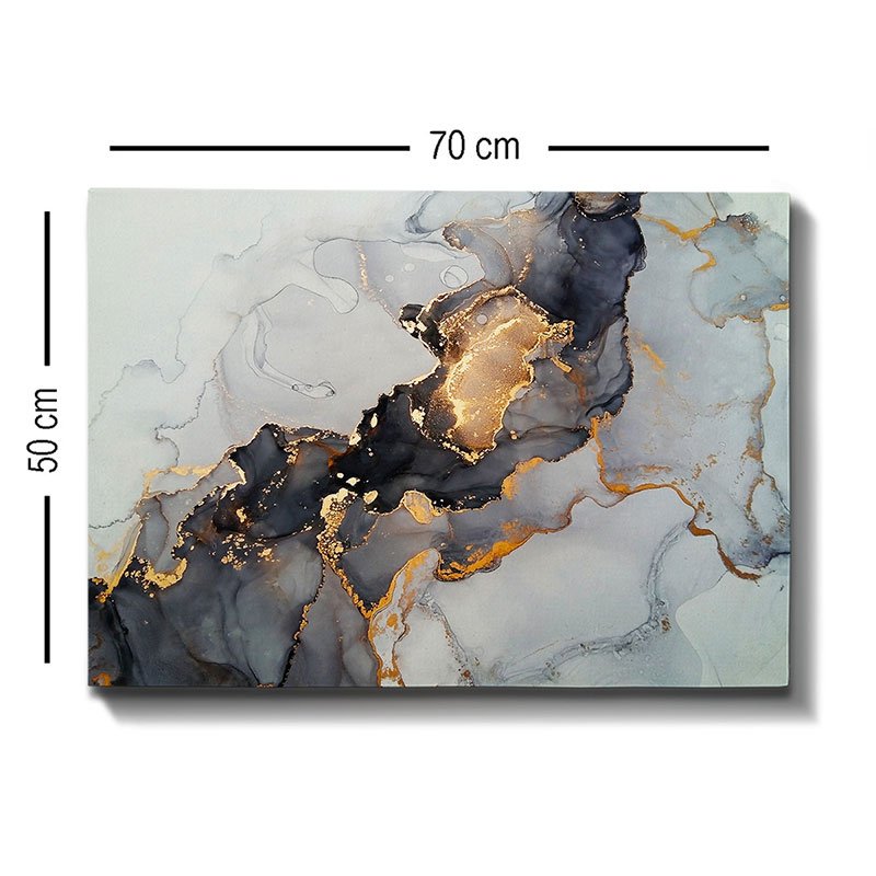 Πίνακας σε καμβά PWF-0301 House Genius με ψηφιακή εκτύπωση 70x3x50εκ - Image 3