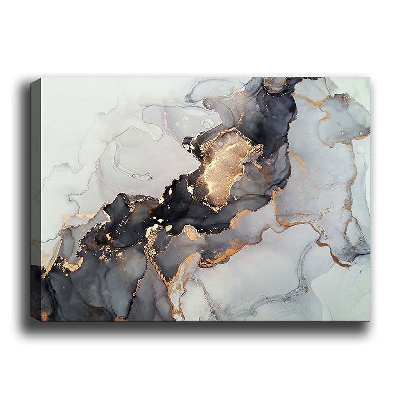 Πίνακας σε καμβά PWF-0301 House Genius με ψηφιακή εκτύπωση 70x3x50εκ