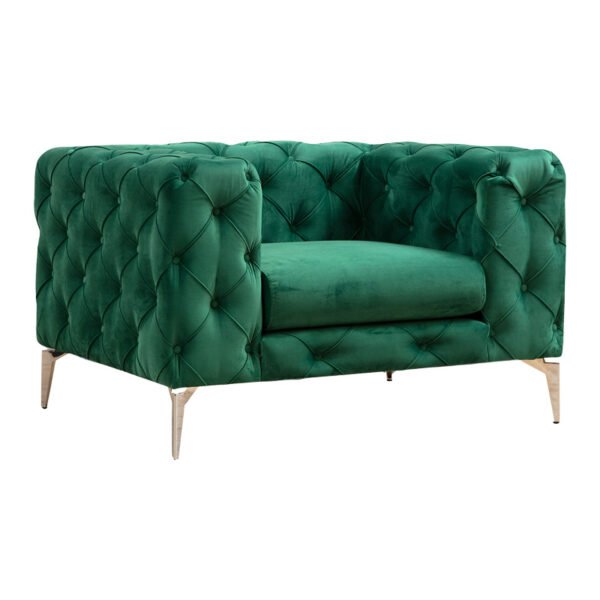 Πολυθρόνα PWF-0579 House Genius ύφασμα πράσινο 108x90x70εκ
