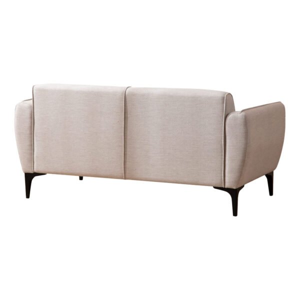 Καναπές 2θέσιος PWF-0565 House Genius ύφασμα λευκό-γκρι 160x95x67εκ - Image 4