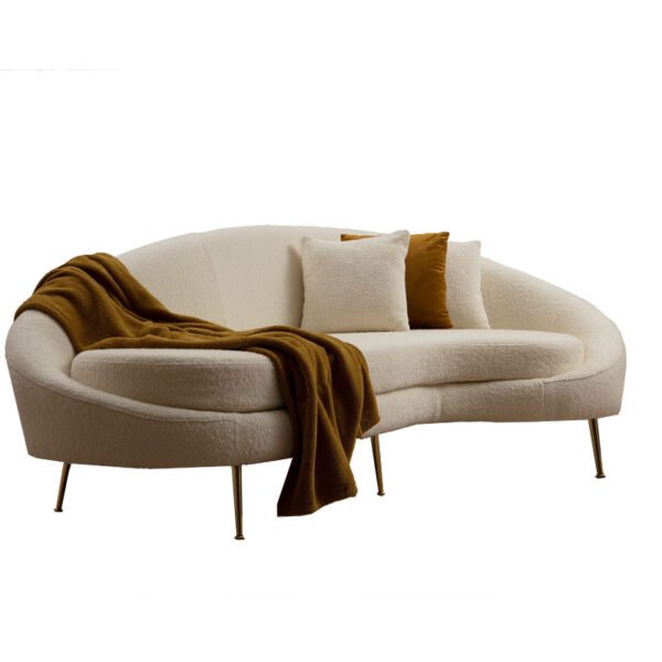 Καναπές 3θέσιος PWF-0589 House Genius ύφασμα cream 255x120x85εκ
