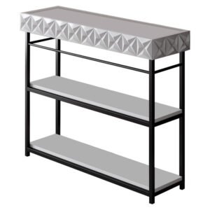 Κονσόλα PWF-0629 House Genius λευκό-μαύρο 102x32x83εκ