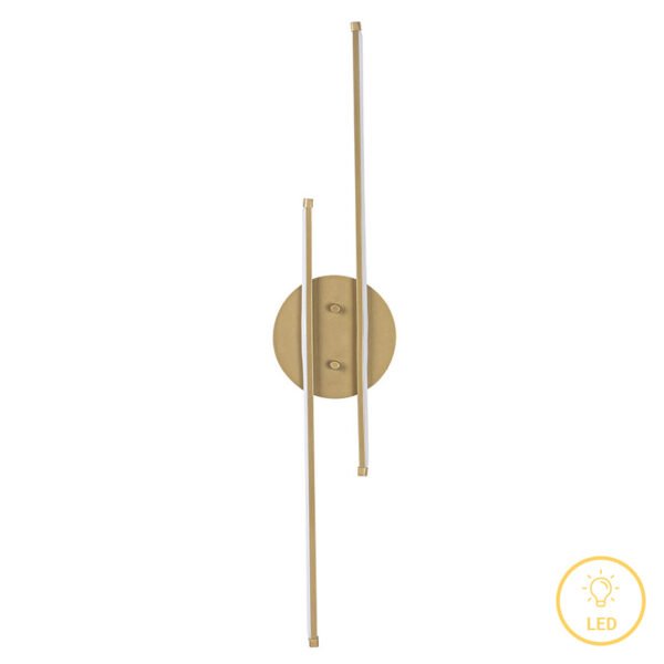 Φωτιστικό τοίχου-απλίκα Expedition House Genius LED 16W χρυσό 17x5x86εκ
