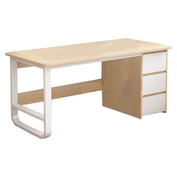 Γραφείο Salto House Genius με συρταριέρα MDF φυσικό-λευκό 120x48x74εκ