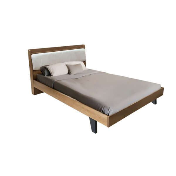 Κρεβάτι Frankly House Genius oak-λευκό pu 150x200εκ