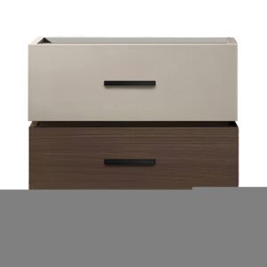 Κομοδίνο Sonlen House Genius mdf σε καρυδί-μπεζ απόχρωση 60x40x44.5εκ