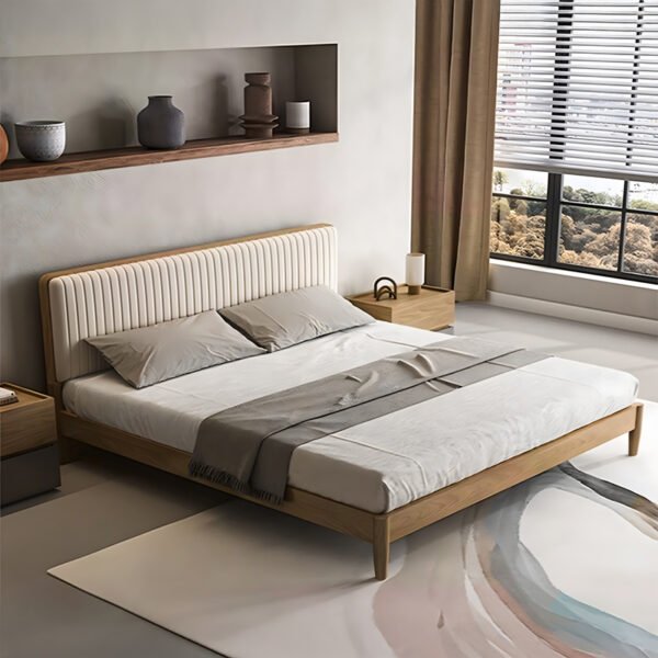 Κρεβάτι Akva  House Genius διπλό mdf σε φυσική απόχρωση 150x200εκ - Image 2