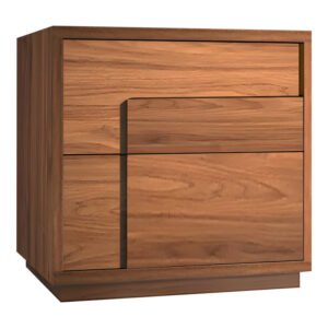 Κομοδίνο Inget House Genius mdf σε καρυδί απόχρωση 50x40x48εκ