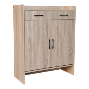 Παπουτσοθήκη Gazen House Genius 12 ζεύγων με συρτάρια σε φυσική απόχρωση 80x33x100εκ