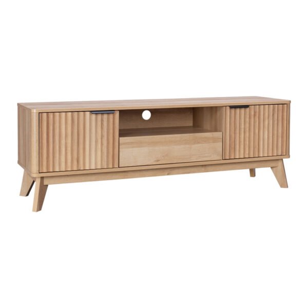 Έπιπλο τηλεόρασης Hamea House Genius mdf σε φυσική απόχρωση 145x39,5x49εκ