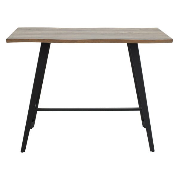 Tραπέζι μπαρ Fortitude House Genius MDF καρυδί - πόδι μαύρο 140x70x103.5εκ - Image 2