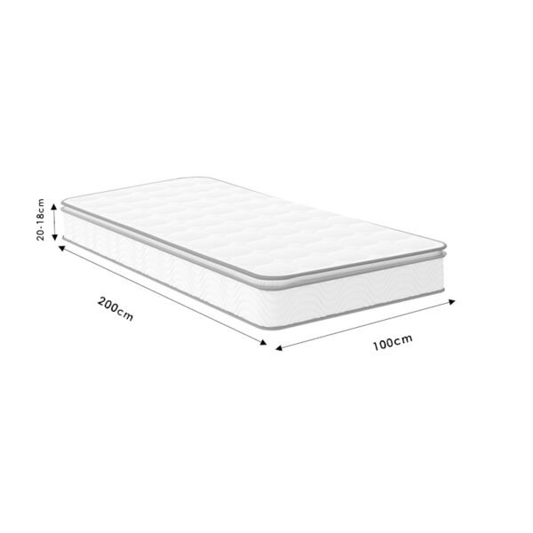 Στρώμα Perfecto House Genius Continuous springs μονής όψης ανώστρωμα 22-24cm 100x200εκ - Image 6
