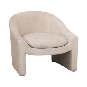 Πολυθρόνα Berza House Genius κρεμ ύφασμα 76x76x71εκ