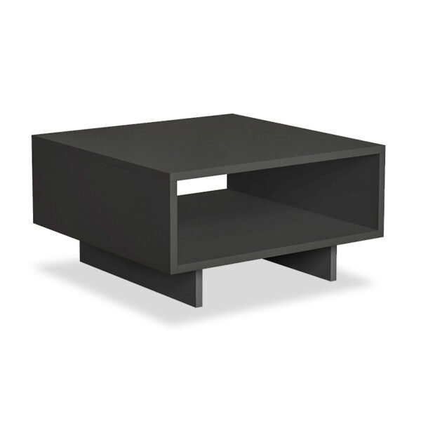 Τραπέζι σαλονιού Hola House Genius ανθρακί 60x60x32εκ