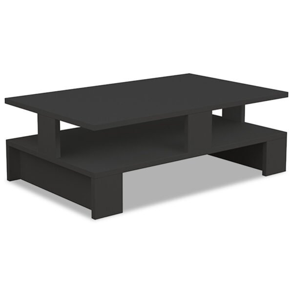 Τραπέζι σαλονιού Mansu House Genius χρώμα ανθρακί 80x50x27,5εκ