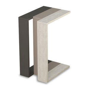 Βοηθητικό τραπέζι Muju House Genius σε 3 χρώματα ανθρακί-μόκα-antique λευκό 40x30x57εκ