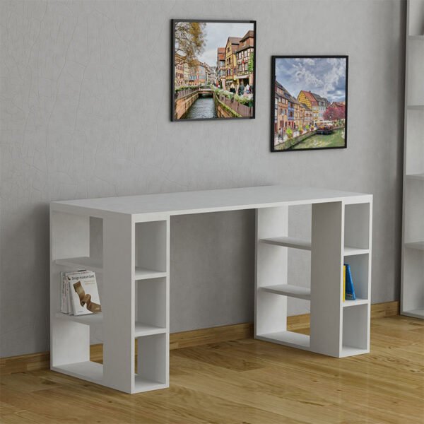 Γραφείο Colmar House Genius χρώμα λευκό 140x60x75εκ - Image 2