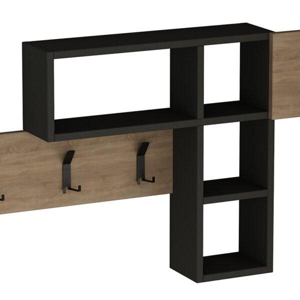 Κρεμάστρα Game House Genius χρώμα φυσικό-ανθρακί 99,5x15x61εκ
