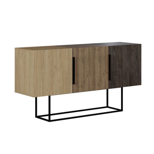 Μπουφές Estella House Genius φυσικό-καρυδί 150x42x79.5εκ
