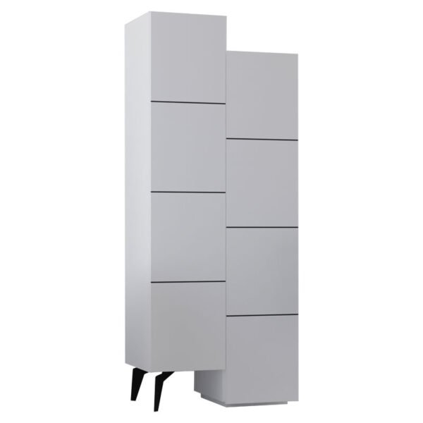 Ντουλάπι-στήλη Romane House Genius λευκό 62.2x37.4x155.4εκ