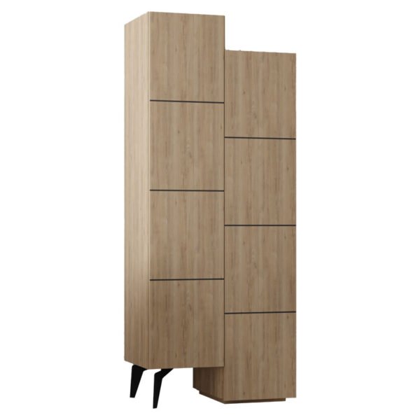 Ντουλάπι-στήλη Romane House Genius φυσικό 62.2x37.4x155.4εκ