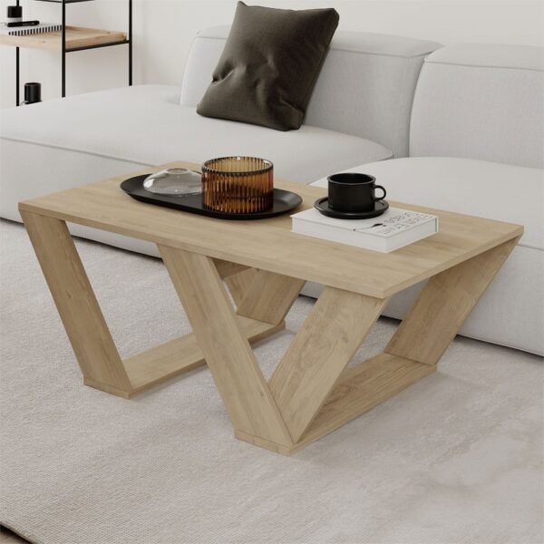 Τραπέζι σαλονιού Pipra House Genius σε χρώμα φυσικό 110x60x40 - Image 2